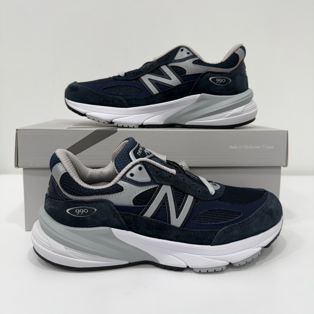 New Balance 990v6 Made In USA W990NV6 Shoe Sneakers Blue Womens Size 6 1/2 B